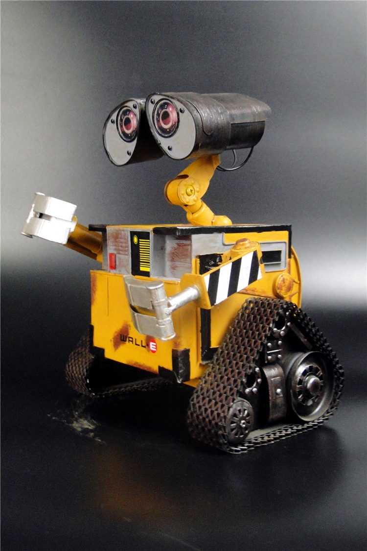 复古手工艺金属铁皮瓦力机器人模型创意储钱罐书房装饰品生日礼物