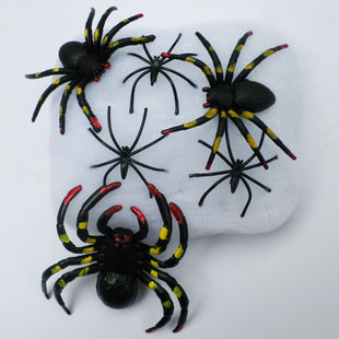 希宝 愚人万圣鬼节装饰道具 蜘蛛棉礼盒套装蜘蛛丝蜘蛛网整人玩具