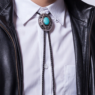 宝石 时尚领带明星款 tie领绳 绿松石宝石男女bolo 美国西部牛仔波洛