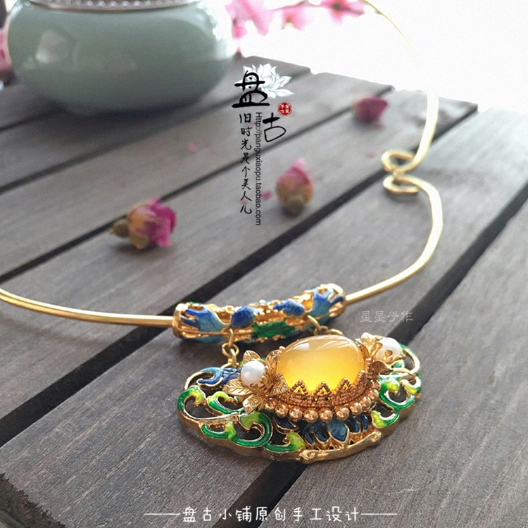 八宝璎珞,璎珞文物,八宝璎珞项圈_大山谷图库