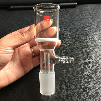 三爱思砂芯抽滤漏斗具磨口砂芯布什漏斗30ml 过滤漏斗尺寸见描述