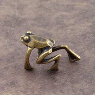 欧美夸张另类朋克风格潮男式女式铜锡合金青蛙耳夹耳扩个性耳饰品