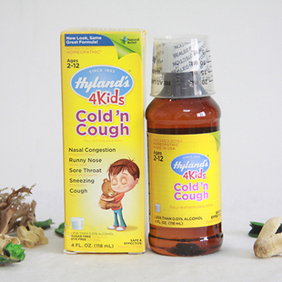 糖浆 美国hylands cough coldn 天然顺势儿童感冒糖浆 鼻塞流鼻涕