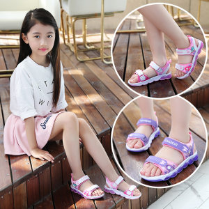 女童凉鞋2017新款公主可爱小女孩3-4-5-6岁7学生8潮9韩版12夏季15