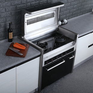 集成灶环保侧吸下排式自动清洗烤箱一体灶大吸力排烟90h正品