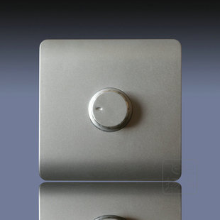 艺术开关开关插座易酷:流星雨调光开关(银色)满100包邮