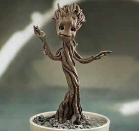 银河护卫队 树人格鲁特groot 3款树人盆栽跳舞 树人树精 10cm袋装