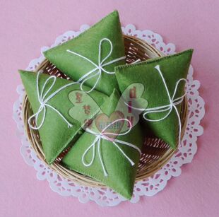 端午节手工diy布艺中草药香包香袋粽子6.5cm成品材料包