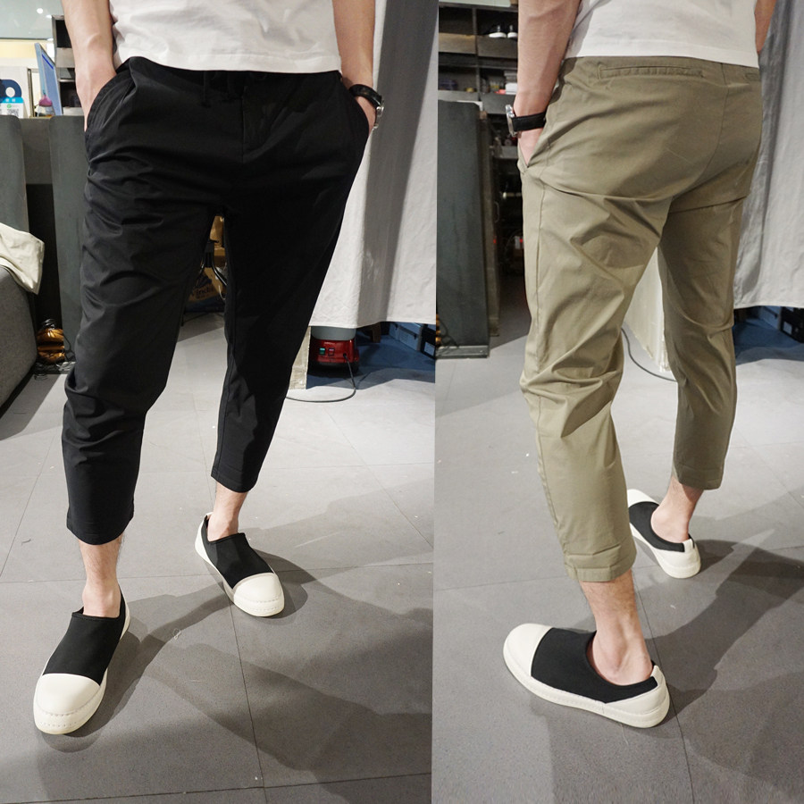 你的调子2017夏季新品八分裤6868男士小脚裤修身学生裤夏裤男裤子