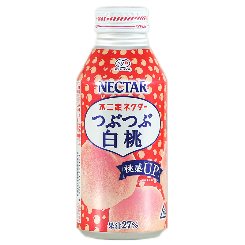 日本進口零食不二家nectar 水蜜桃果汁飲料 27%白桃果汁380g推薦