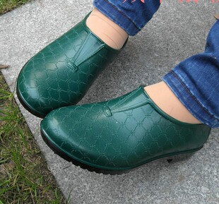 韩版时尚女式元宝橡胶短款雨鞋女低帮简约塑胶雨靴套鞋水鞋鞋