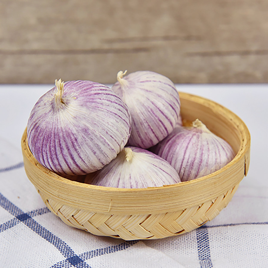 云南农家自种紫皮独头大蒜1斤 独头蒜新鲜蔬菜红皮大