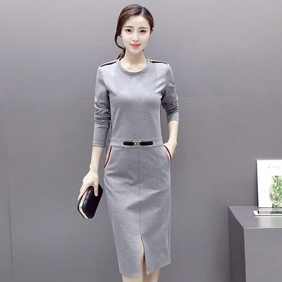 2017秋装新款女装唯品会女人味衣服气质潮流品牌折扣店时尚连衣裙