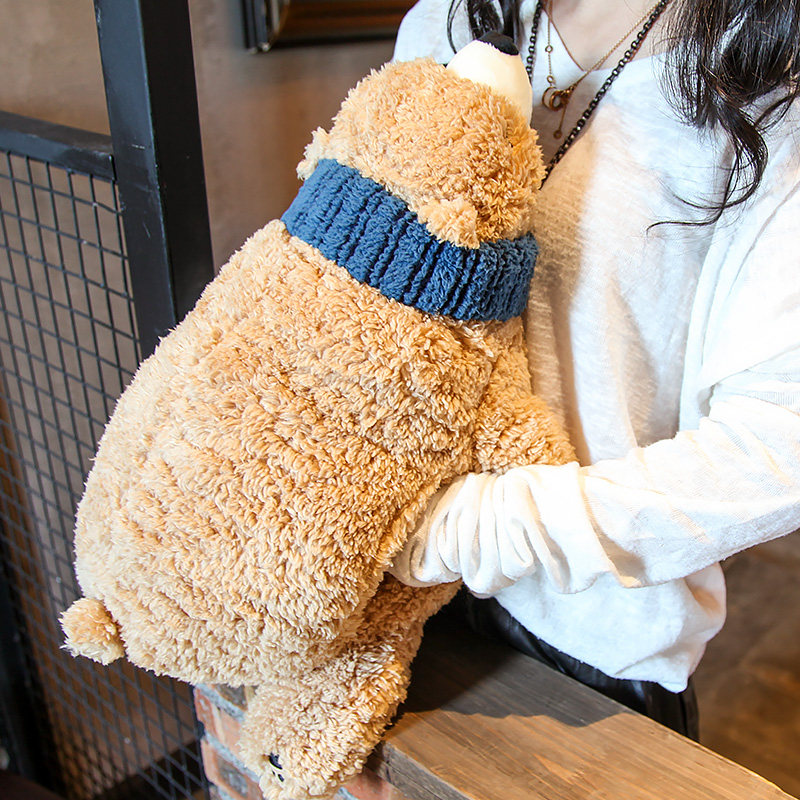 冬季可爱暖手抱枕超萌北极熊毛绒玩具插手捂女生公仔韩国情侣玩偶