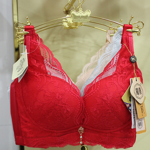 魔素34052夏季新款蕾丝聚拢无钢圈文胸女士专柜正品调整型b杯内衣