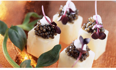 caviar queen 西伯利亚施氏俄罗斯鲟黑鱼子酱大颗粒分享装各50克