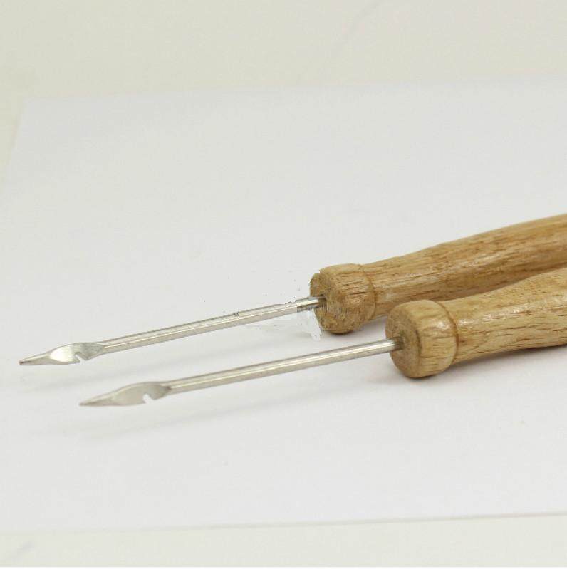 钩线锥子木柄锥子 穿刺锥 木柄装订针 带钩 千枚通(带钩)锥子