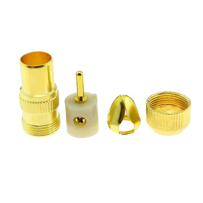 有线电视插头有线电视接头 rf插头tv公头信号接头公头 闭路线接头