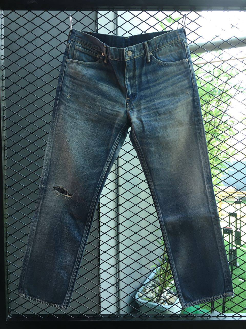 罕有visvim 15ss social sculpture d-10 damaged破坏牛仔裤d10