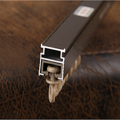 德裕百年好合 双层铝合金窗帘轨道顶装侧装纳米静音窗帘杆轨道