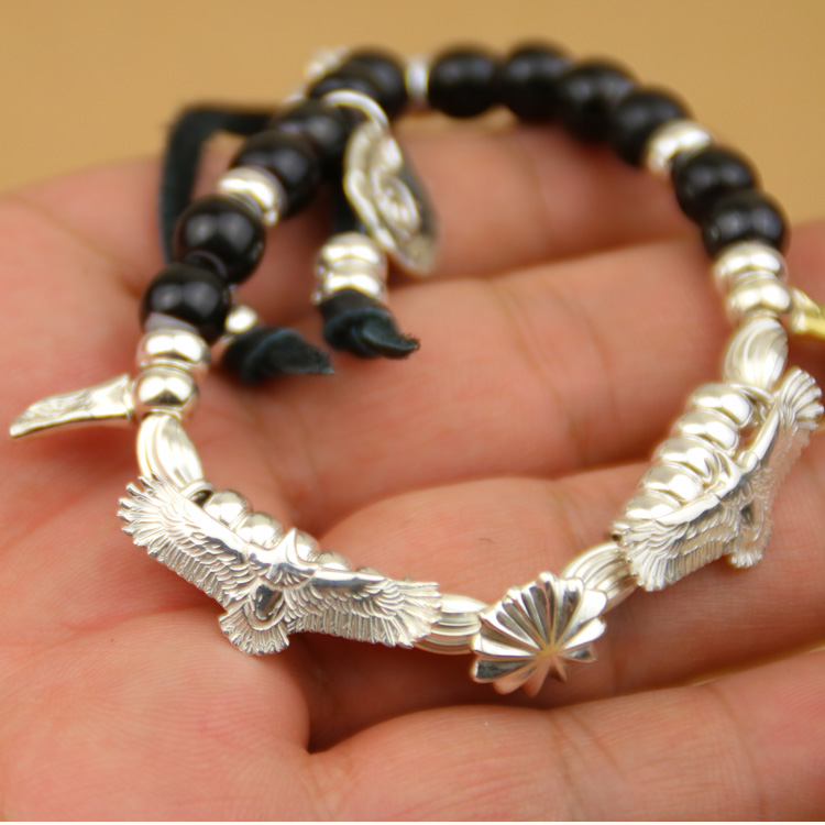 菊地健kenkikuchi小鹰手链925纯银goros高桥吾郎goros印第安手链