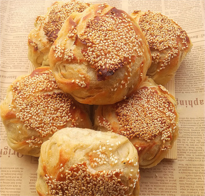 【鲁印良品】单县吊炉烧饼 山东菏泽特产 一份10个包邮芝麻饼