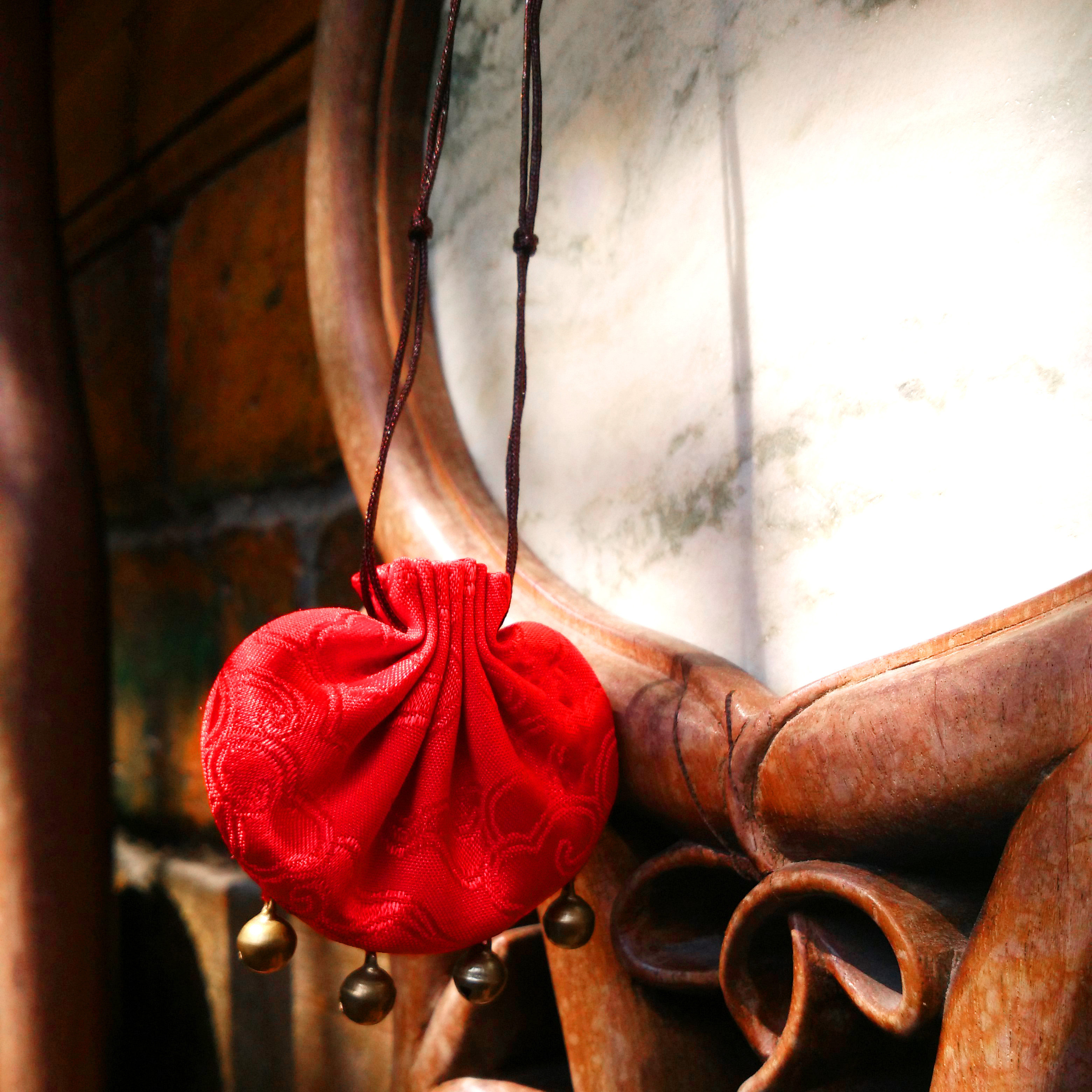 《百巧佩香之红麝》(香包佩用)(麝香兰韵)合香古法香包香囊