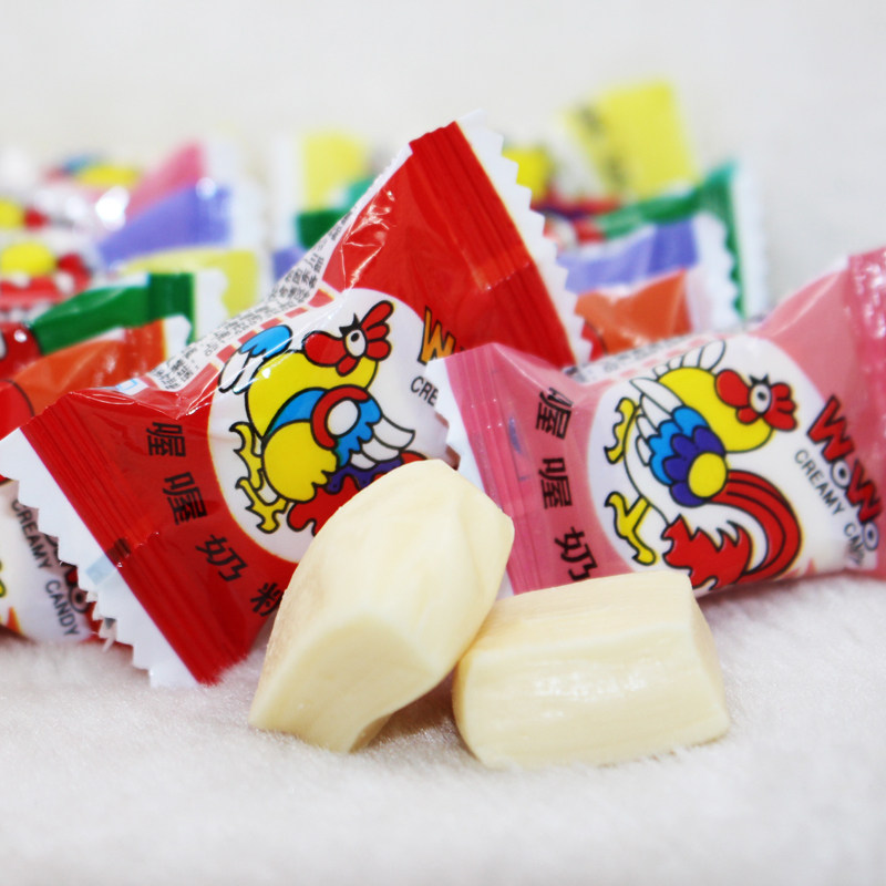 喔喔牛奶糖喜糖500g正宗散装零食80后儿时回忆不粘牙奶糖