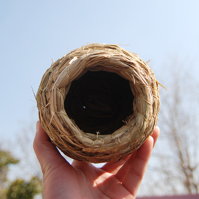 草编鸟窝鸟巢天然 八哥虎皮牡丹保暖鹦鹉的小窝鸟屋 珍珠鸟房子窝