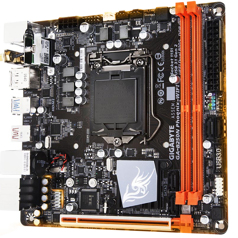 gigabyte/技嘉 b250n phoenix wifi凤凰版itx迷你htpc电脑主板
