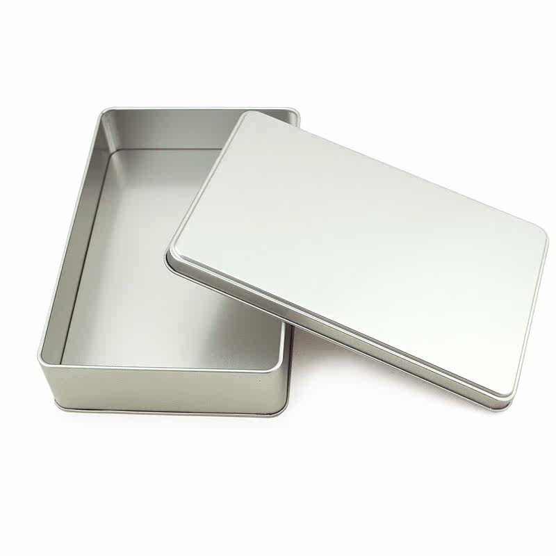 长方形通用铁盒 礼品包装盒 桌面整理 卡片明信片票据收纳铁盒子