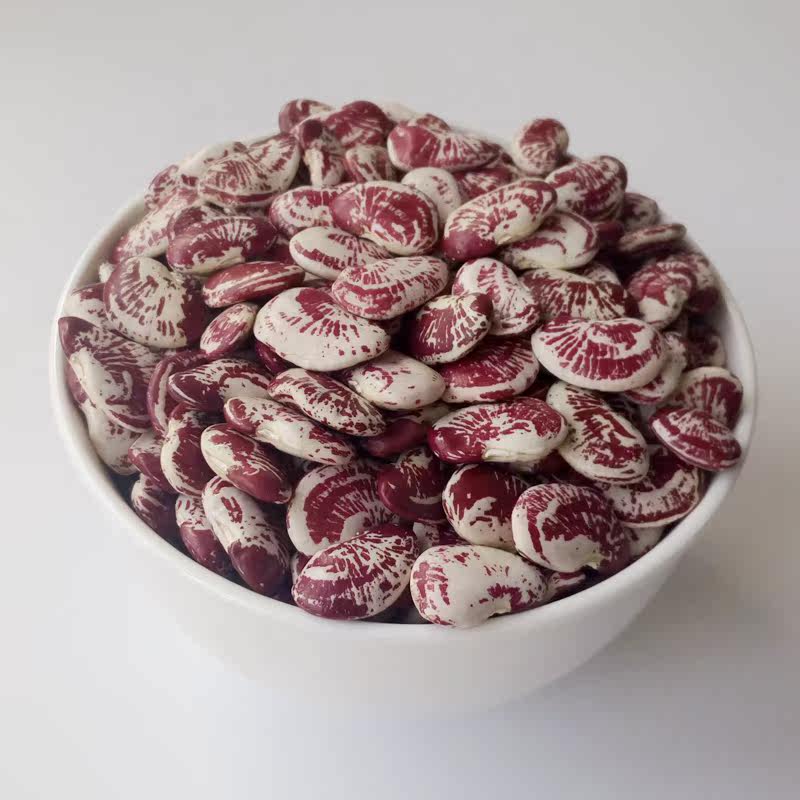 新荷包豆皇帝豆状元豆大花豆老虎豆大斑马豆大粒荷包豆500克