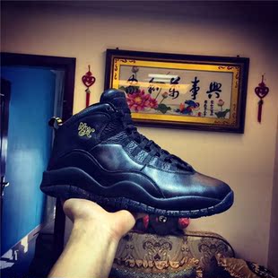 男鞋aj10篮球鞋 nyc 乔十black 乔10黑金男鞋 纽约限定 310805-012