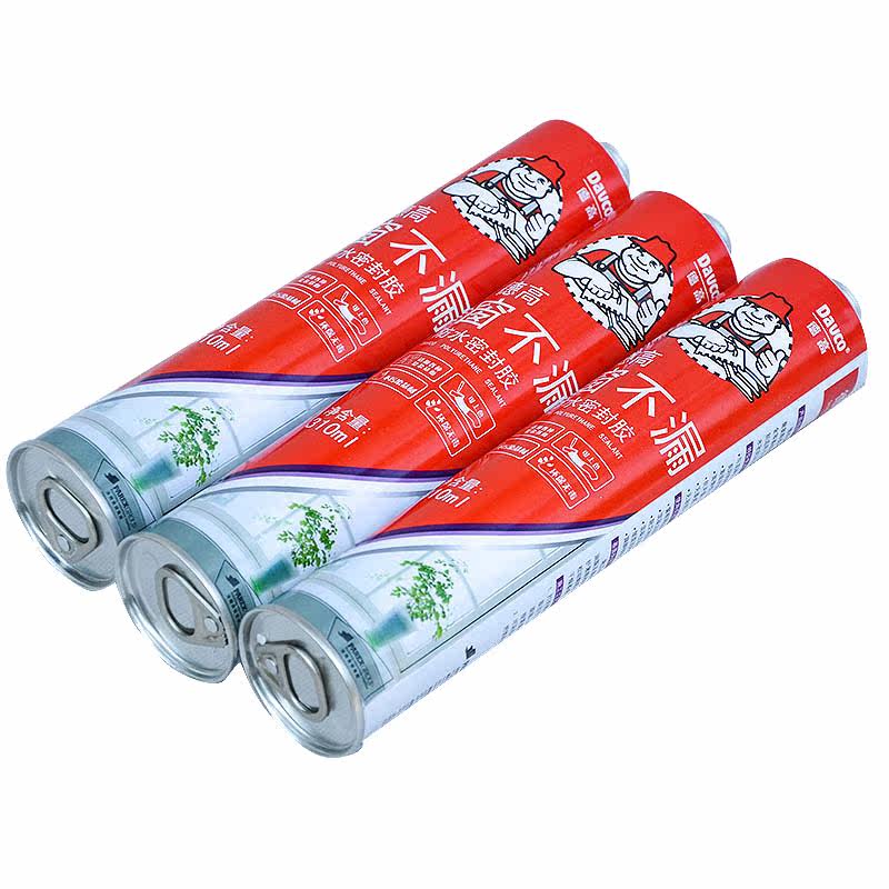 德高厨卫玻璃胶防霉防黑卫生间防水胶 补漏瓷白中性聚氨酯 密封胶