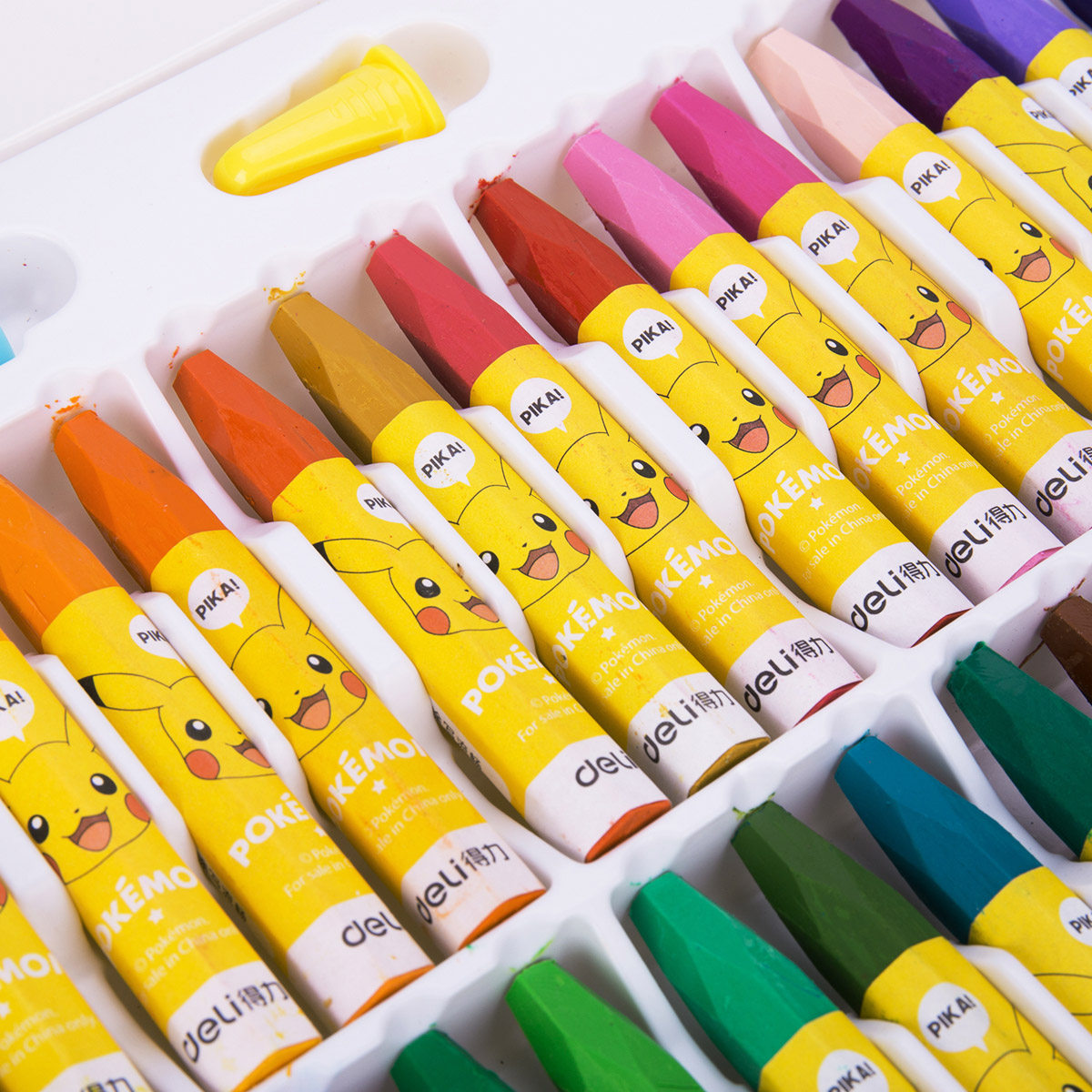 得力36色油画棒蜡笔儿童幼儿安全无毒画画美术绘画彩笔棒套装盒装