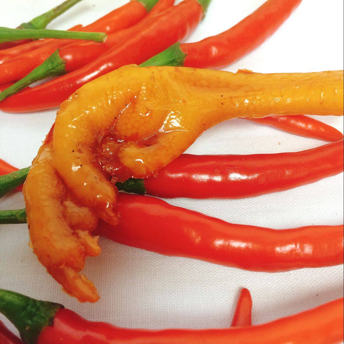 无穷爱辣鸡爪160g盒装广东特产无穷凤爪 无穷鸡爪 凤爪零食 包邮