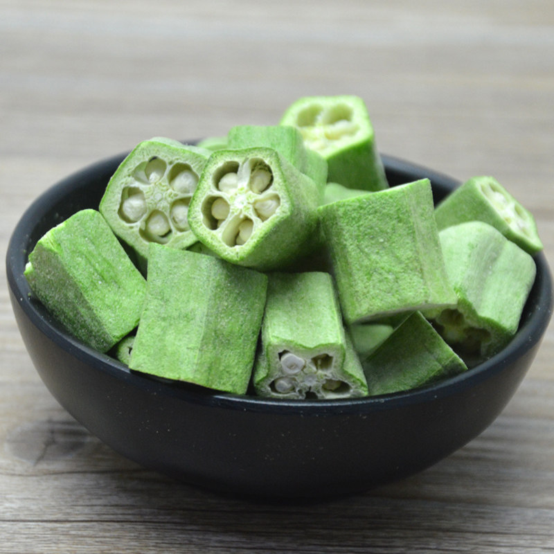 冻干黄秋葵干孕妇无油无盐无添加健身即食干秋葵蔬菜干果蔬蔬果干_双