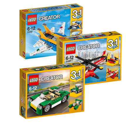 lego乐高 创意百变系列 三合一积木玩具31042 31043 31046 31047_不