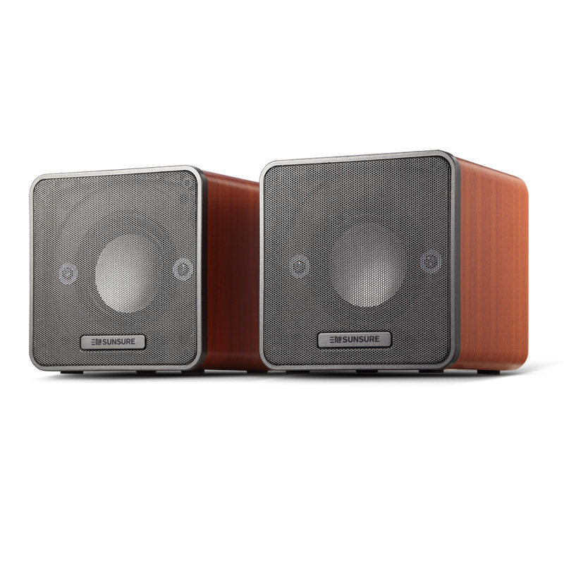三旭m8台式机笔记本电脑音响usb2.0多媒体全木质办公迷你小音箱