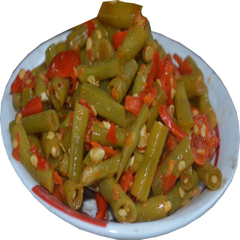 湖南特产酸辣豆角农家自制剁辣椒酸豆角泡菜腌酸菜开胃下饭菜包邮