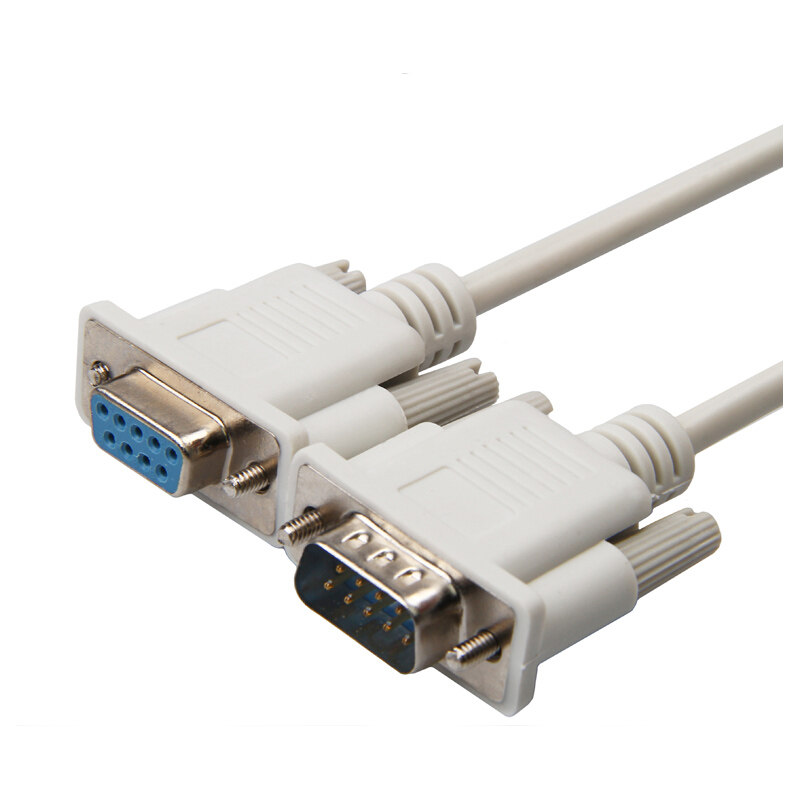 9针串口线 rs232线 com线 db9公对母 9针对孔直连 1.5米 3米