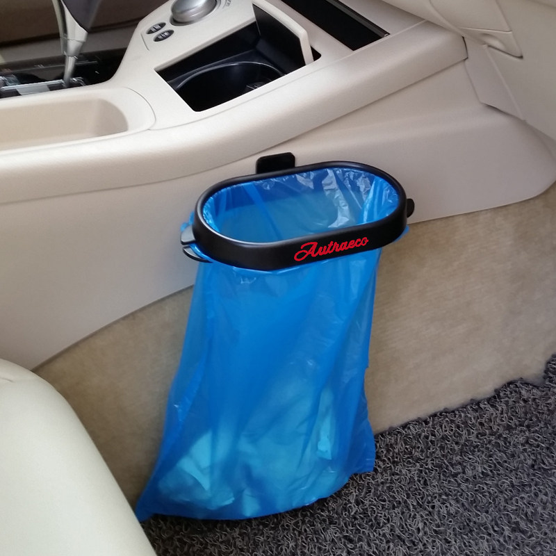 澳卓车载垃圾袋车用杂物袋车挂式塑料袋加厚平口式便携卷装 50只