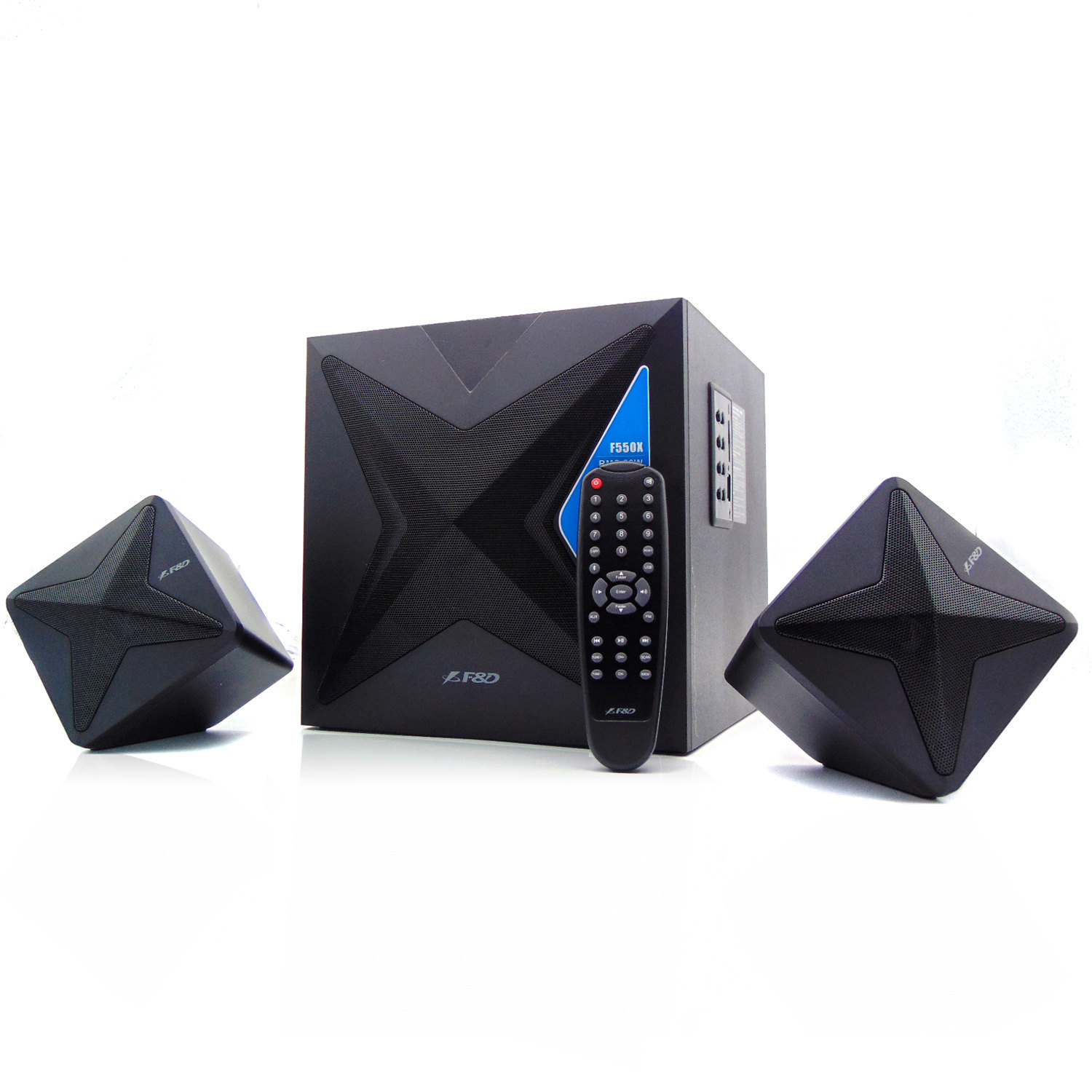 奋达电脑音箱台式木质插卡重低音炮 蓝牙无线2.1大功率多媒体音响