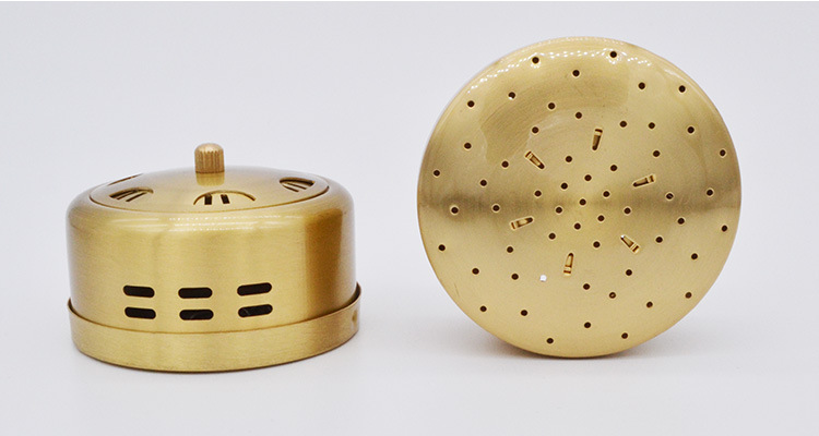 九艾香纯铜艾灸盒随身灸艾灸器具全铜灸盒艾条艾柱可调温灸器批发