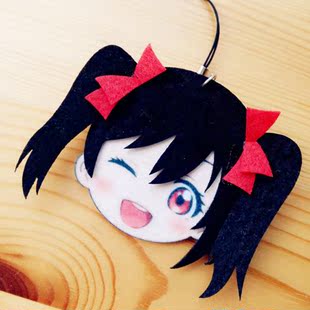 lovelive南小鸟妮可 动漫不织布周边胸针手机挂件生日礼物2个包邮