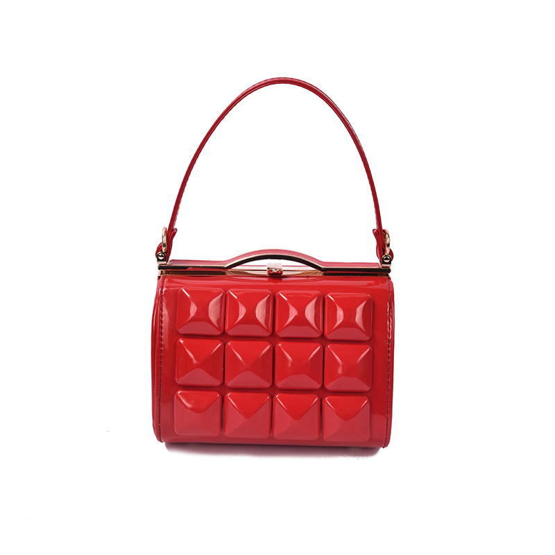 漆皮红色女包新娘包包2017新款时尚潮手提包小包结婚包百搭斜挎包