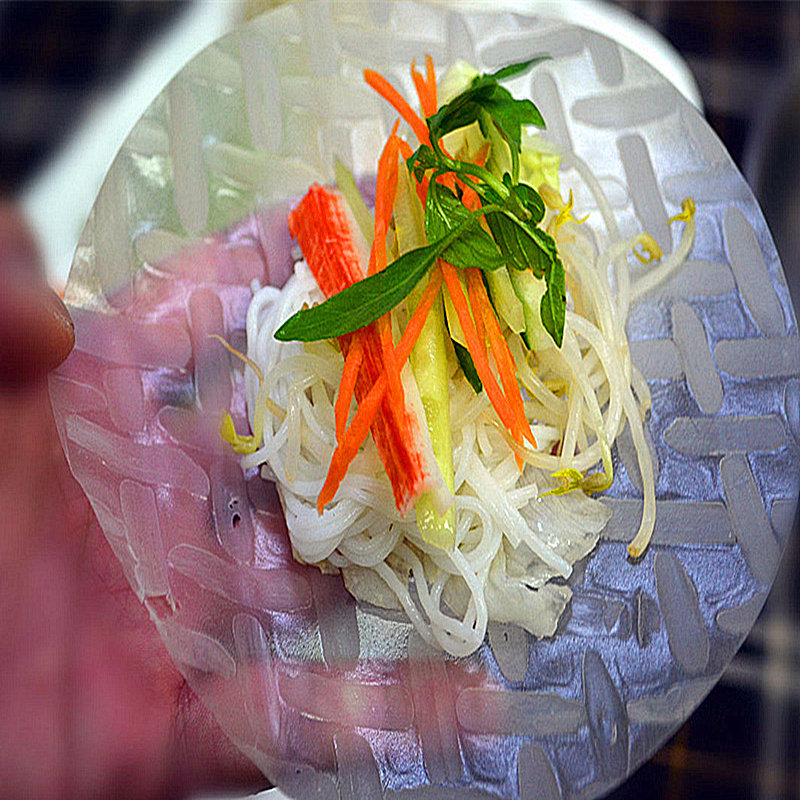 越南春卷皮 特级米纸 薄米皮薄饼卷饼 500克生春卷