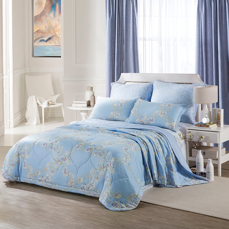 罗莱家纺床上用品夏凉被丝滑清爽透气抗菌夏季被子被芯薄被空调被