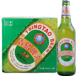 青岛啤酒 青岛大优600ml*12瓶/箱,新日期,沪包邮