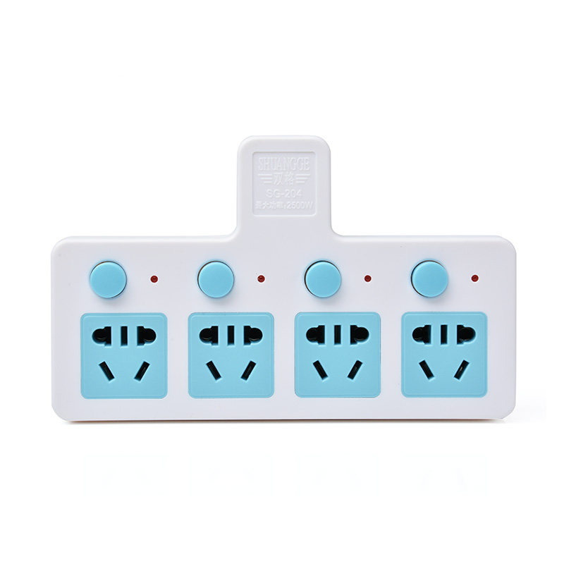 三角多空多头插座插排万能插头转换器无线多用分插一转 三 转接头